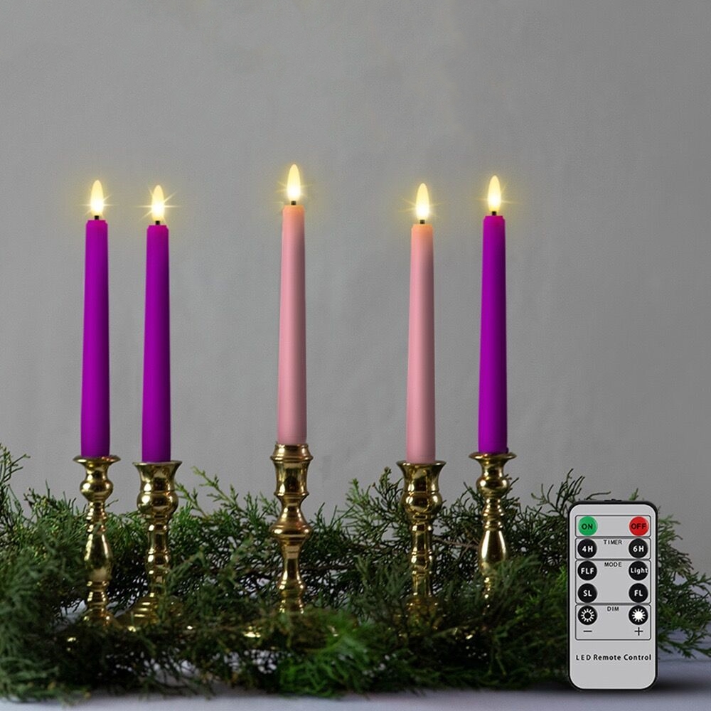 Candle Wick - Vela LED parpadeante de 8 pulgadas