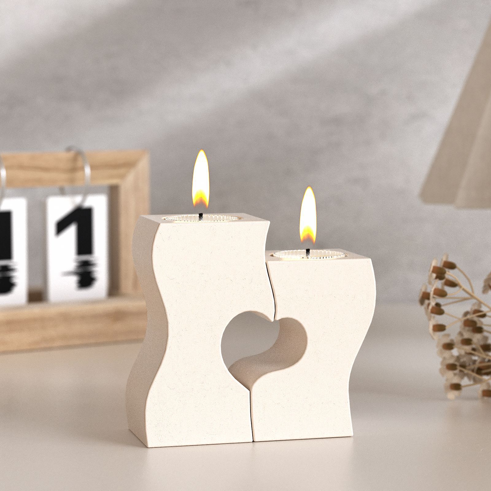 S corazón candelabro moldes de - Candle Molds reseña y precio