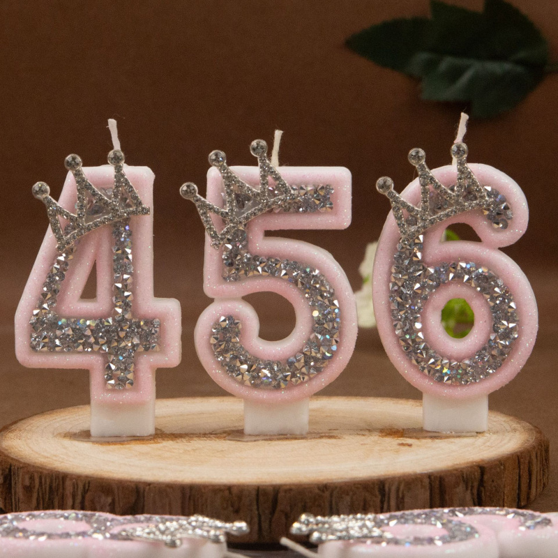Velas digitales 0-9 corona de  - Paraffin Wax reseña y precio